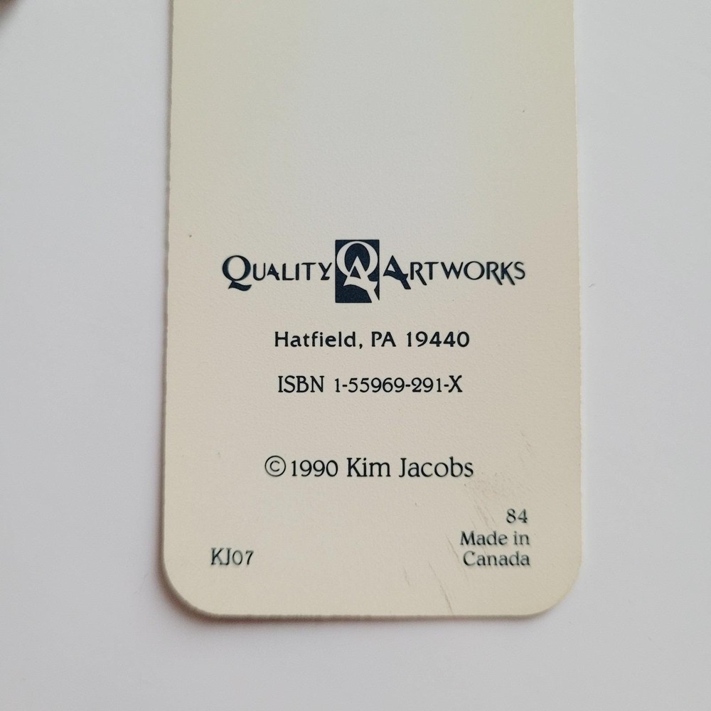 Vintage 90s Kim Jacobs Tassel Bookmark Chocolate Coffee Shop, 1990 Artworks KJ07 - Picture 12 of 13